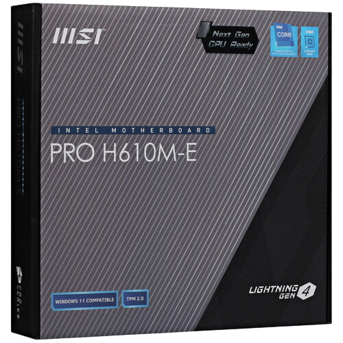 Материнская плата MSI PRO H610M-E