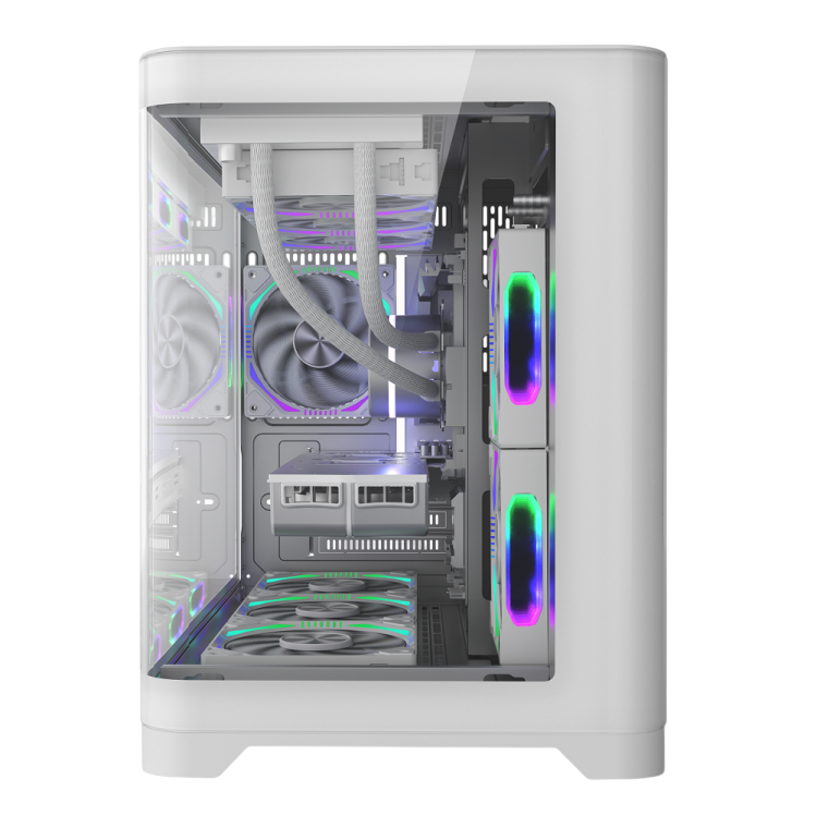 Компьютерный корпус 1STPLAYER UVIEW UV6 White (UV6-WH)
