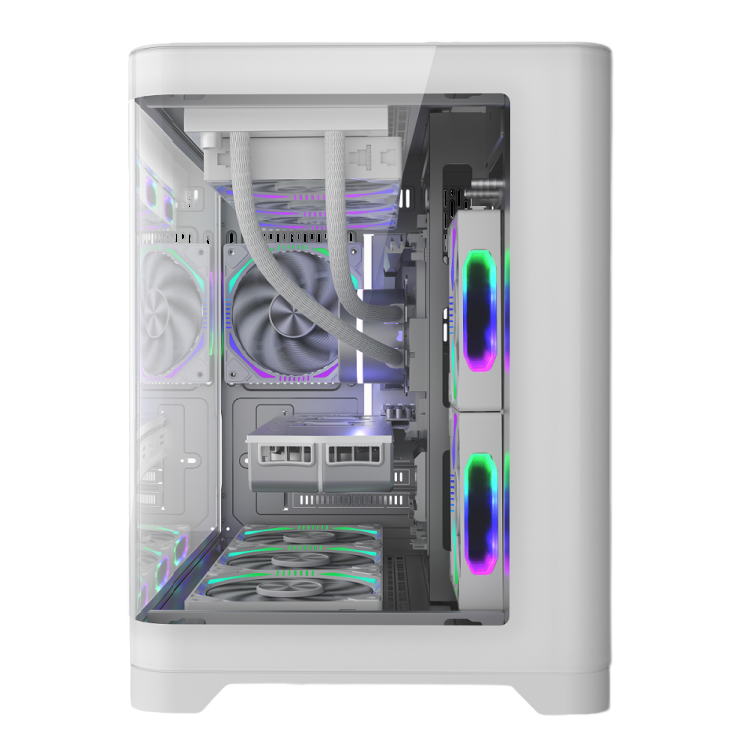 Компьютерный корпус 1STPLAYER UVIEW UV6 White (UV6-WH)