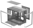 Компьютерный корпус 1STPLAYER UVIEW UV6 White (UV6-WH)