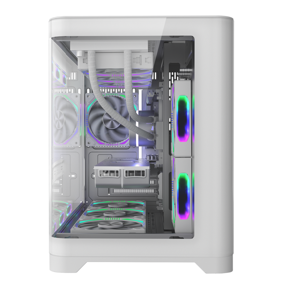 Компьютерный корпус 1STPLAYER UVIEW UV6 White (UV6-WH)