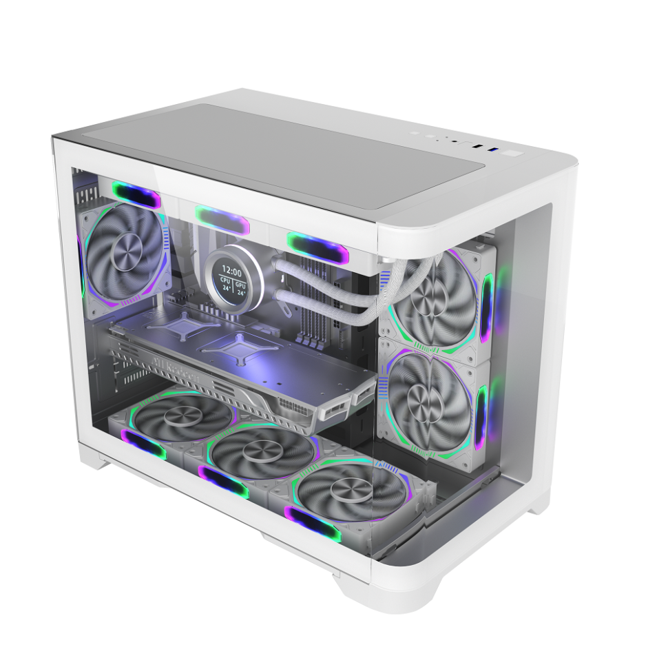Компьютерный корпус 1STPLAYER UVIEW UV6 White (UV6-WH)