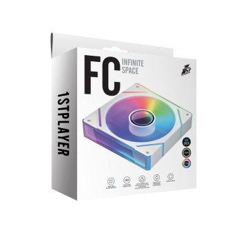 Вентилятор для корпуса 1STPLAYER FC(AP) ARGB White FC(AP)-WH-1IN1