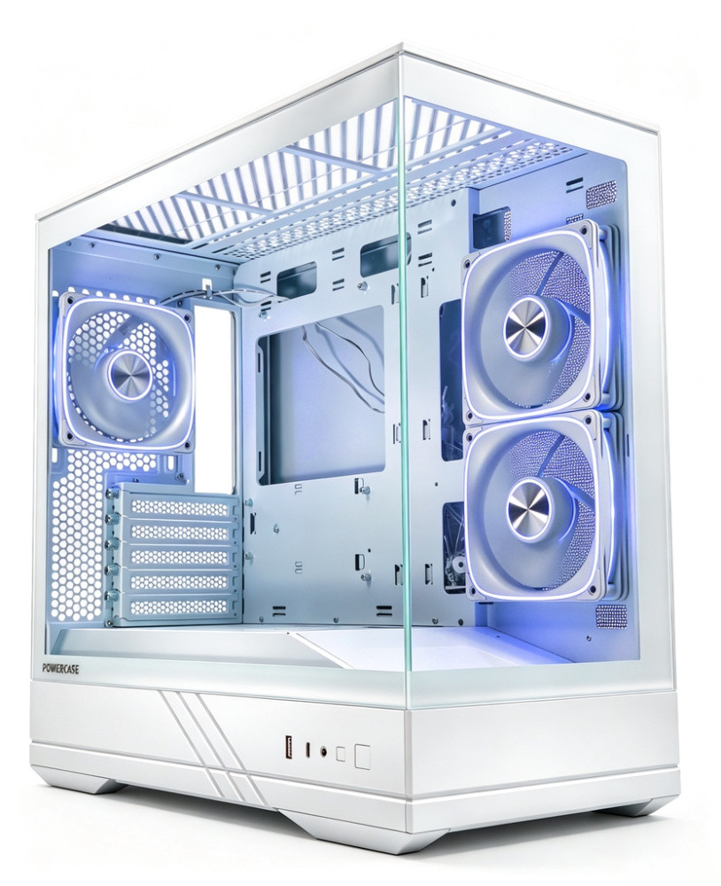 Компьютерный корпус Powercase GT3 TG ARGB White (CMGT3W-A3)