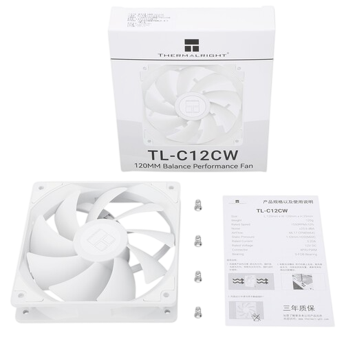 Вентилятор для корпуса Thermalright TL-C12CW White (TRTLC12CW)