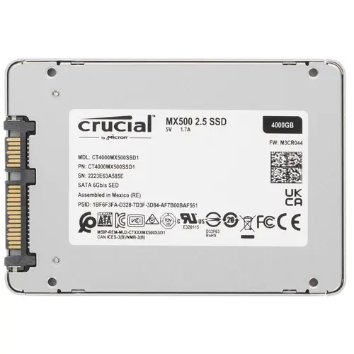Твердотельный накопитель CRUCIAL 4000 Gb MX500 CT4000MX500SSD1