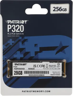 Твердотельный накопитель Patriot 256 Gb P320 (P320P256GM28)