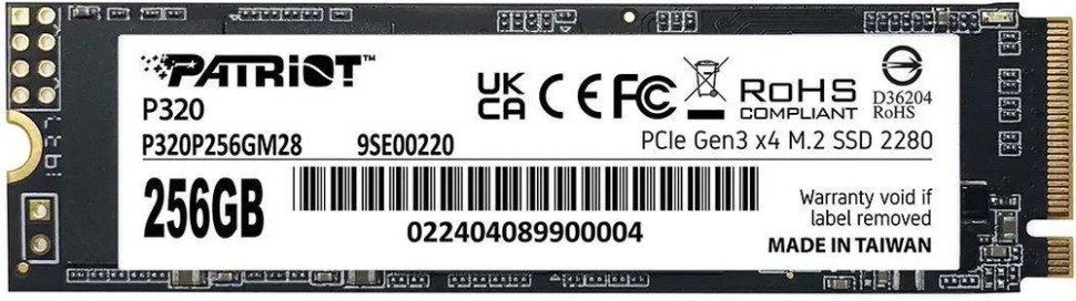Твердотельный накопитель Patriot 256 Gb (P320P256GM28)