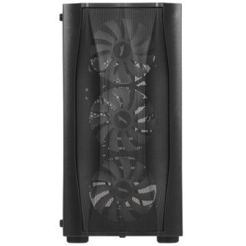Компьютерный корпус 1STPLAYER FIREBASE X3-M TG LED Black (X3-M-BK-4F1)