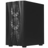Компьютерный корпус 1STPLAYER FIREBASE X3-M TG LED Black (X3-M-BK-4F1)