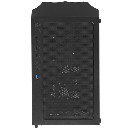 Компьютерный корпус 1STPLAYER FIREBASE X3-M TG LED Black (X3-M-BK-4F1)