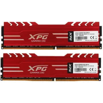 Оперативная память 16 Gb 3200 MHz ADATA XPG GAMMIX D10 Red (AX4U32008G16A-DR10)