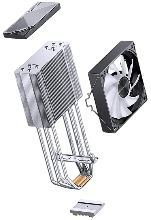 Кулер для процессора JONSBO CA40 ARGB LED Black
