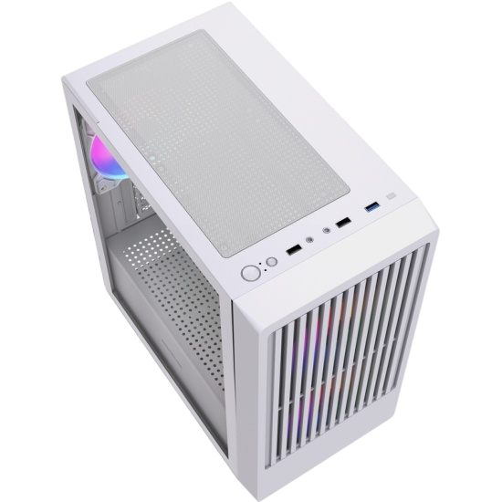 Компьютерный корпус Powercase Mistral SM07 TG ARGB White (CMMSM07W-A3)