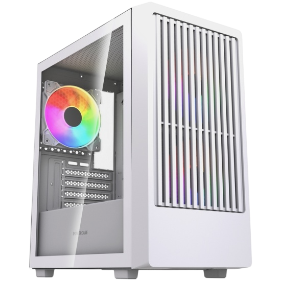 Компьютерный корпус Powercase Mistral SM07 TG ARGB White (CMMSM07W-A3)