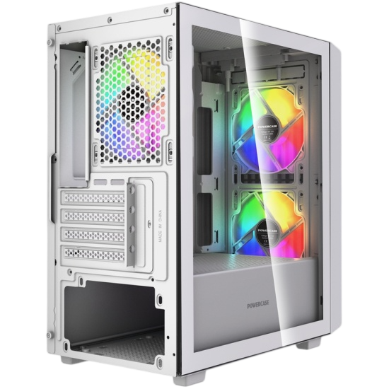 Компьютерный корпус Powercase Mistral SM07 TG ARGB White (CMMSM07W-A3)