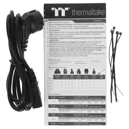 Блок питания Thermaltake 750W TOUGHPOWER GF3 PS-TPD-0750FNFAGE-4 16 Pin (PCIe 5.0 Connector Cable Details)
