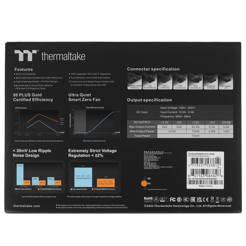 Блок питания Thermaltake 750W TOUGHPOWER GF3 PS-TPD-0750FNFAGE-4 16 Pin (PCIe 5.0 Connector Cable Details)