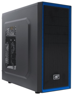 Компьютерный корпус Deepcool TESSERACT BF Black Black-Blue (DP-CCATX-TSRBFBK)