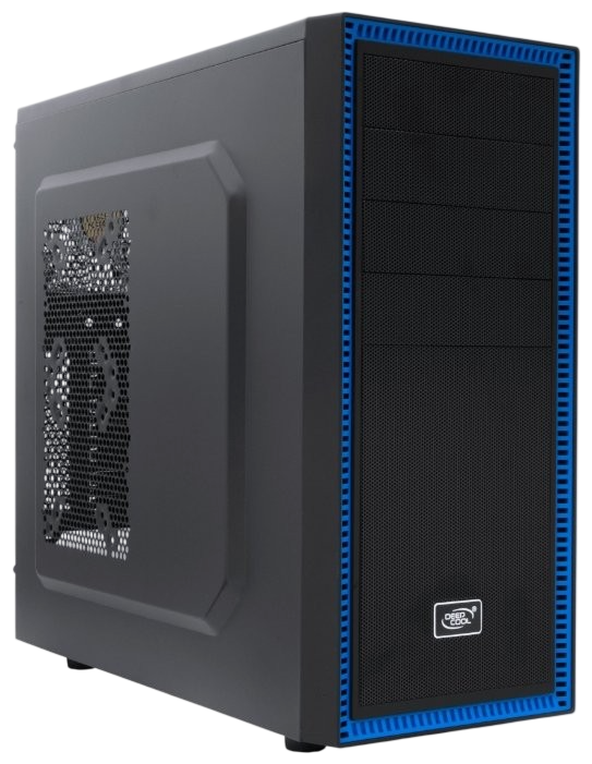 Компьютерный корпус Deepcool TESSERACT BF Black Black-Blue (DP-CCATX-TSRBFBK)