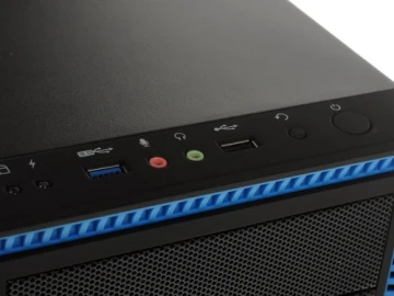 Компьютерный корпус Deepcool TESSERACT BF Black Black-Blue (DP-CCATX-TSRBFBK)