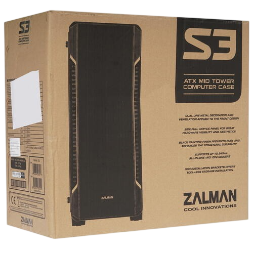 Компьютерный корпус Zalman S3 Black