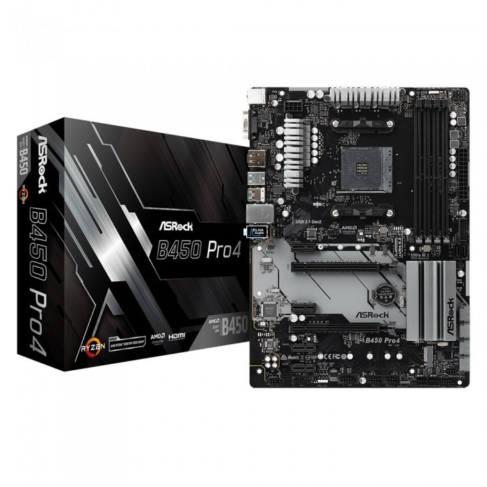 Материнская плата ASRock B450 PRO4