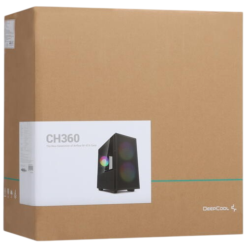 Компьютерный корпус Deepcool CH360 ARGB (R-CH360-BKAPE3-G-1)