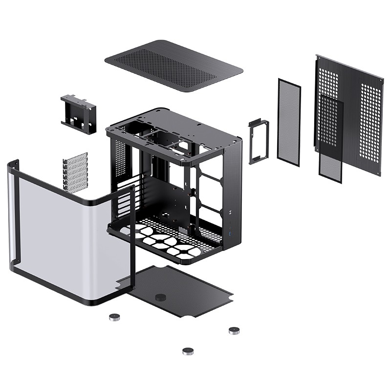 Компьютерный корпус JONSBO TG Black (TK-2 2.0)
