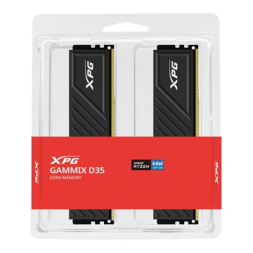 Оперативная память 16 Gb 3200 MHz ADATA XPG GAMMIX D35 Black (AX4U32008G16A-DTBKD35)