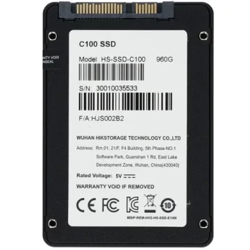 Твердотельный накопитель HIKVISION 960 Gb SATA HS-SSD-C100/960G