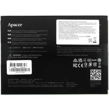 Твердотельный накопитель Apacer 2000 Gb AS2280Q4L (AP2TBAS2280Q4L-1)