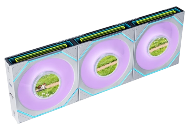 Комплект вентиляторов для корпуса Lian Li UNI FAN SL INF LCD FLEX 120 12SLIND1F3W ARGB White (G9F.12SLIND1F3W.R0)