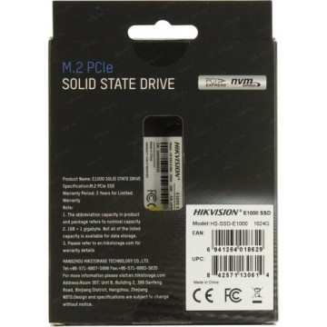 Твердотельный накопитель HIKVISION 1000 Gb HS-SSD-E1000/1024G