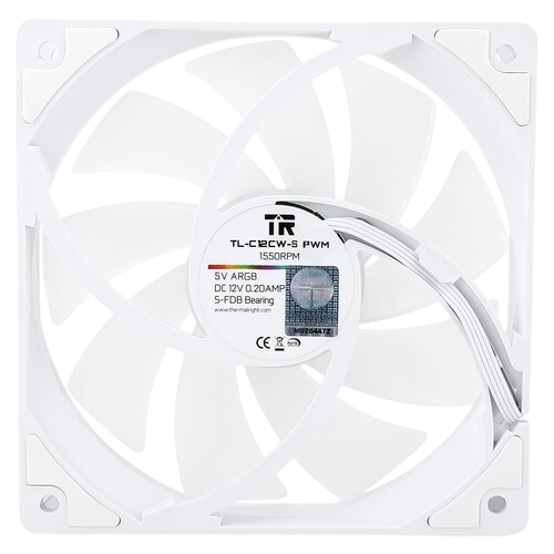 Вентилятор для корпуса Thermalright TL-C12CW-S ARGB White (TRTLC12CWS)