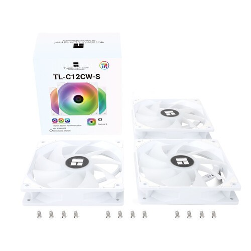 Вентилятор для корпуса Thermalright TL-C12CW-S ARGB White (TRTLC12CWS)