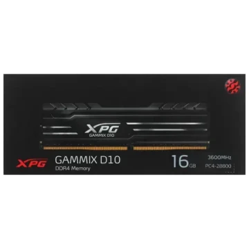 Оперативная память 16 Gb 3600 MHz ADATA XPG GAMMIX D10 (AX4U360016G18I-SB10)