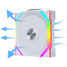 Вентилятор для корпуса Lian Li UNI FAN SL WIRELESS 120 Reverse Blade ARGB White 12RSL1W1W (G99.12RSL1W1W.R0)