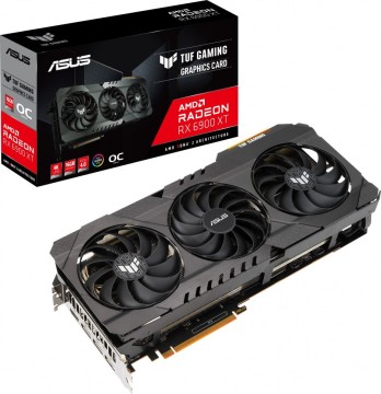 Видеокарта ASUS (TUF-RX6900XT-O16G-GAMING) Radeon RX 6900 XT 16GB TUF GAMING OC 90YV0GE0-M0NM00