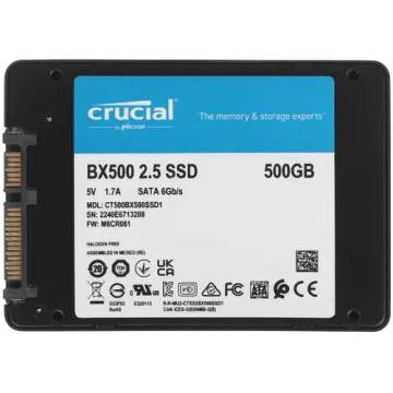 Твердотельный накопитель CRUCIAL 500 Gb BX500 (CT500BX500SSD1)
