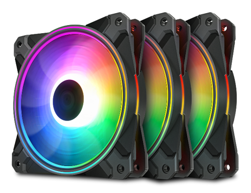 Комплект вентиляторов для корпуса Deepcool CF120 PLUS 3 IN 1 RGB PWM (DP-F12-AR-CF120P-3P)