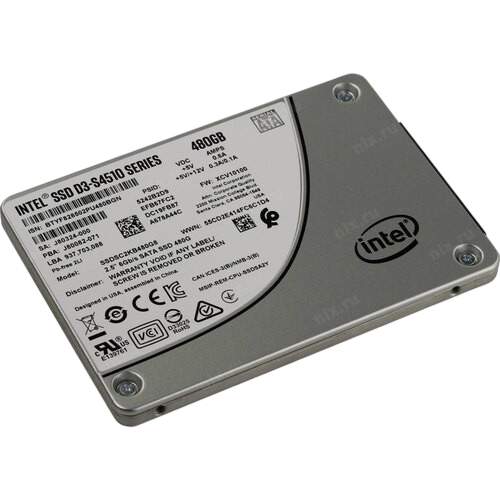 Твердотельный накопитель Intel 480 Gb DC D3-S4510 (SSDSC2KB480G801)
