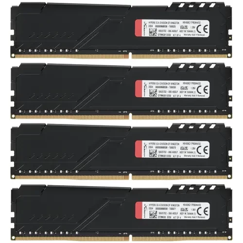Оперативная память 32 Gb 3600 MHz Kingston HYPERX FURY Black (HX436C17FB3K4/32)
