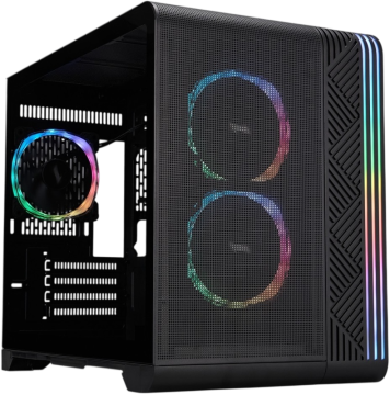 Компьютерный корпус 1STPLAYER VT6 ARGB Black (VT6-BK-3FS7)