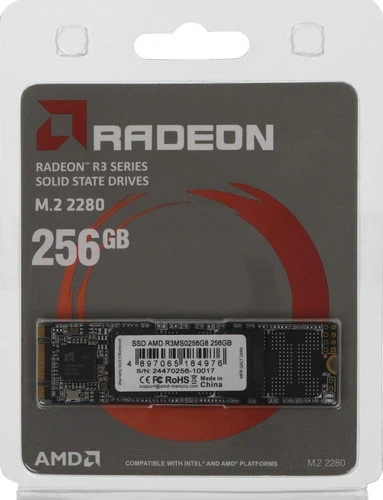 Твердотельный накопитель AMD 256 Gb Radeon R3 Series (R3MS0256G8)