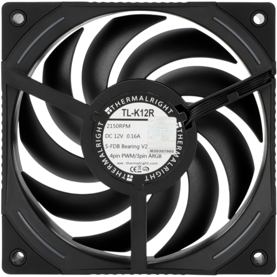 Вентилятор для корпуса Thermalright TL-K12R Reverse ARGB Black (TRTLK12R)