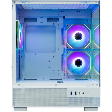 Компьютерный корпус XASTRA Q400M 3ARGB-C6-UC ARGB White (Q400M-3FM12A-C6-UC-WH)