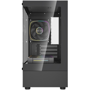 Компьютерный корпус Powercase Vision Micro M1 TG ARGB Black (CVMM1B-A3)