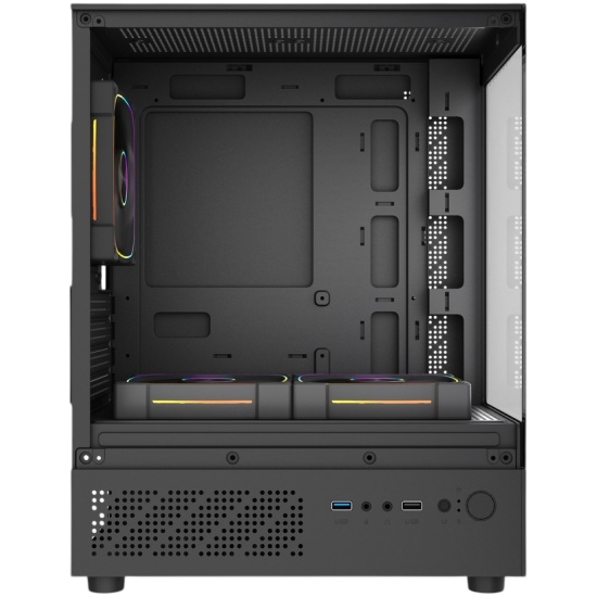 Компьютерный корпус Powercase Vision Micro M1 TG ARGB Black (CVMM1B-A3)