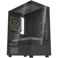 Компьютерный корпус Powercase Vision Micro M1 TG ARGB Black (CVMM1B-A3)